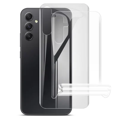 IMAK 2Pcs / Set Hydrogel Film III Clear TPU Film for Samsung Galaxy A54 5G Anti-dust Transparent Phone Back Film Protector