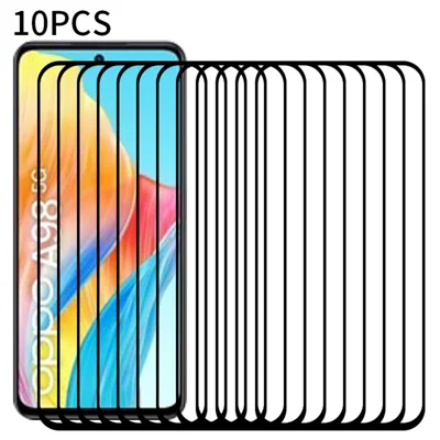 RURIHAI 10Pcs Secondary Hardening Screen Protector for Oppo A98 5G , 2.5D 0.26mm High Aluminum-silicon Glass Film