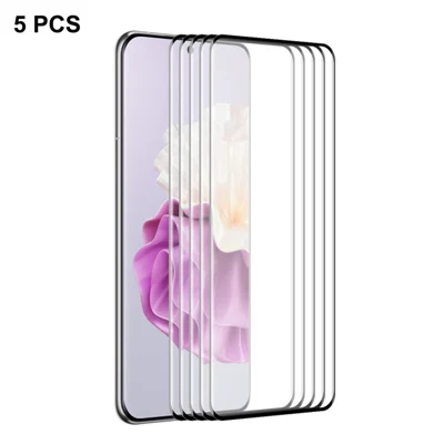 ENKAY HAT PRINCE 5 шт. для Huawei P60 / P60 Pro / P60 Art 9H протектор полного экрана 0,26 мм закаленное стекло с 3D изогнутыми краями поддержка разблокировки по отпечатку пальца