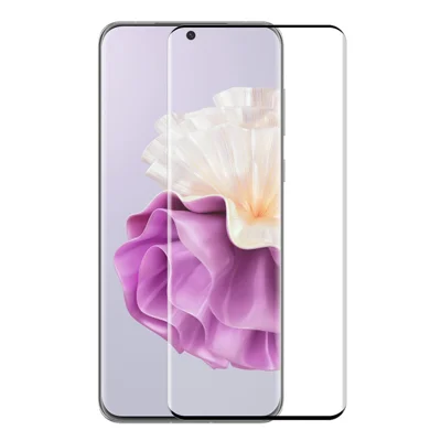 ENKAY HAT PRINCE Screen Protector for Huawei P60 / P60 Pro / P60 Art 3D Curved Side Glue Tempered Glass Support Fingerprint Unlock