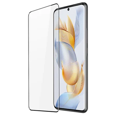 DUX DUCIS Screen Protector for Honor 90 Full Screen Protector 3D Curved Screen Medium Alumina Glass Hot Bending Full Glue Film