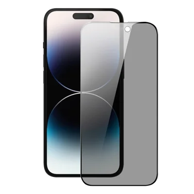 DUX DUCIS For iPhone 15 Pro Max Anti Spy Full Screen Protector 2.5D Flat Screen Full Glue High Aluminium-silicon Glass Film