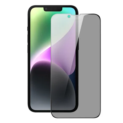 DUX DUCIS For iPhone 15 Plus Anti Spy Full Screen Protector 2.5D Flat Screen Full Glue High Aluminium-silicon Glass Film
