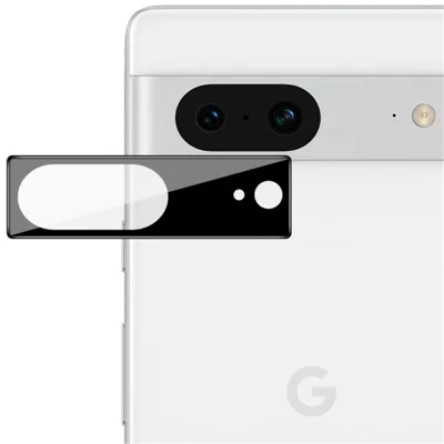 IMAK Rücklinsenfilm für Google Pixel 8, HD-Klares gehärtetes Glaslinsenprotektor (Schwarze Version)