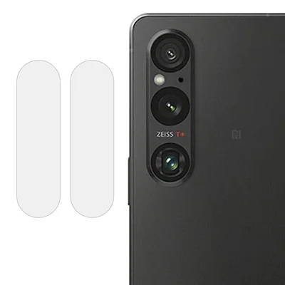 2Pcs For Sony Xperia 1 V Tempered Glass Camera Lens Protector 2.5D Arc Edge HD Clear Phone Lens Film