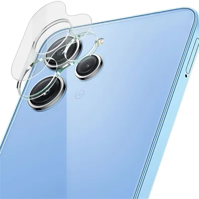 IMAK Lens Protector for Xiaomi Redmi 12 4G Anti-scratch Integrated Tempered Glass Lens Film + Acrylic Lens Cap