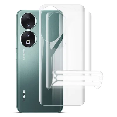 IMAK 2 stk / sæt Hydrogel Film III til Honor 90 telefon bagsidebeskytter beskyttelsesfilm klar TPU transparent film
