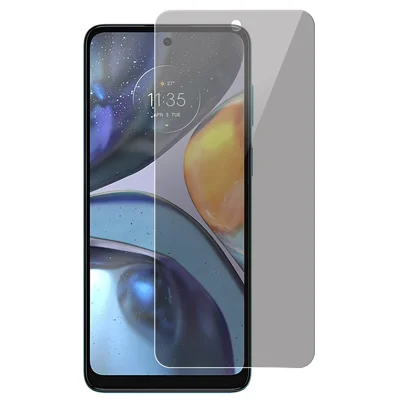 Для Motorola Moto G22 Anti-spy Arc Edge Закаленное стекло Пленка для защиты экрана телефона (толщина 0,3 мм)
