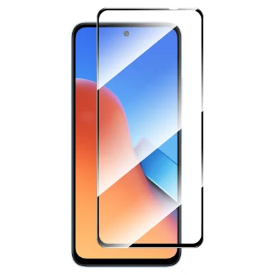 ENKAY HAT PRINCE Przezroczysta folia na ekran telefonu dla Xiaomi Redmi 12 4G, 2,5D 0,26 mm, haft jedwabny, szkło aluminiowo-krzemowe 9H, ochrona ekranu