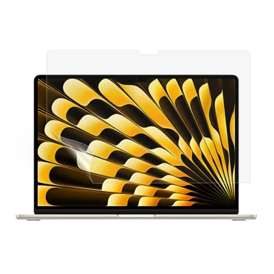 لـ Macbook Air بحجم 15 بوصة (2025) / (2024) A3114 M3 / (2023) M2 A2941 واقي شاشة شفاف من مادة PET لينة مقاوم للخدوش رقيق جدًا
