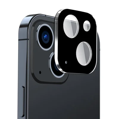 ENKAY HAT PRINCE For iPhone 15 / 15 Plus Tempered Glass Camera Lens Protector Full Cover Silk Printing Lens Film