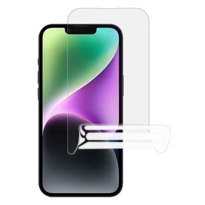 Weiche PET-Ultra-Klar-Anti-Fingerprint-Hydrogel-Folie für iPhone 15, kratzfester Handy-Schirmschutz
