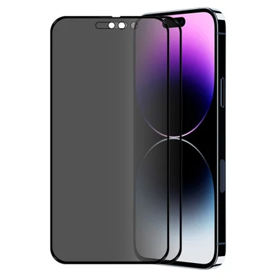ENKAY HAT PRINCE 2Pcs per iPhone 15 Privacy Screen Protector Vetro Temperato 28-gradi Anti-spia Anti-riflesso Film