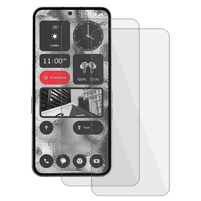 2PCS Phone Screen Film for Nothing Phone (2) , 2.5D Arc Edge High Aluminum-silicon Glass Screen Protector