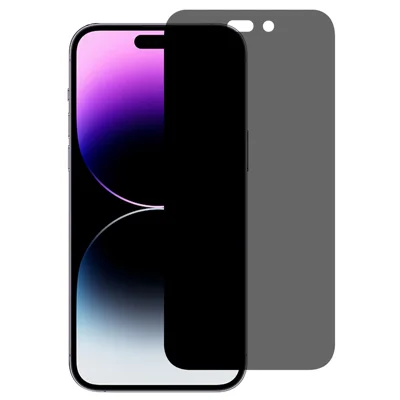 Para iPhone 15 Protector de pantalla de vidrio templado contra espionaje Protección de la privacidad Película de pantalla de cobertura completa
