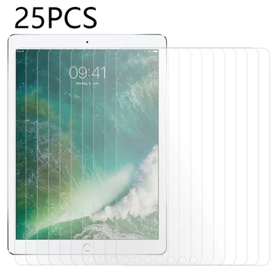 25Pcs For iPad Pro 12.9 (2017) Tempered Glass Film High Transparency Anti-Dust Screen Protector (No Package, with Wipes Set, Dust-absorber, Guide Sticker)