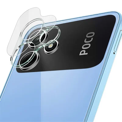 IMAK til Xiaomi Redmi 12 5G (Global) / Poco M6 Pro 5G HD Clear Linseskytte Integreret Hårdet Glaslinseside + Akryl Linselåg