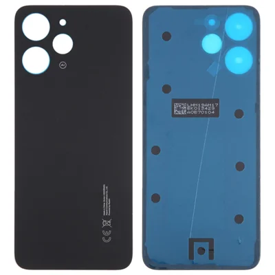 Для замены батареи Xiaomi Redmi 12 4G OEM, задняя крышка корпуса - черный