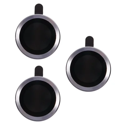 Per iPhone 15 Pro / 15 Pro Max 1 Set Camera Lens Protector Anello in Metallo Vetro Temperato Elettroplaccatura CD Vena Pellicola Obiettivo - Viola