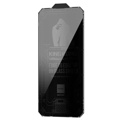 WEKOME King Kong Vacha Series For iPhone 15 Plus Anti-Spy Film 9D Curved High Aluminum-silicon Glass Screen Protector