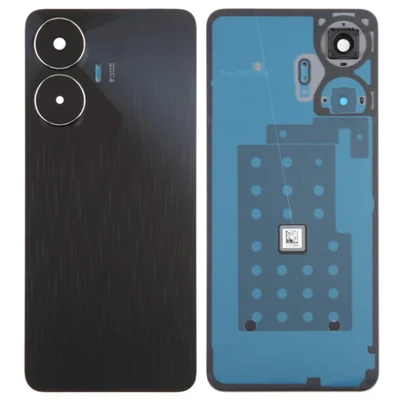 For Realme C55 4G OEM Battery Housing Back Cover with Camera Ring Lens Cover Replacement - Black