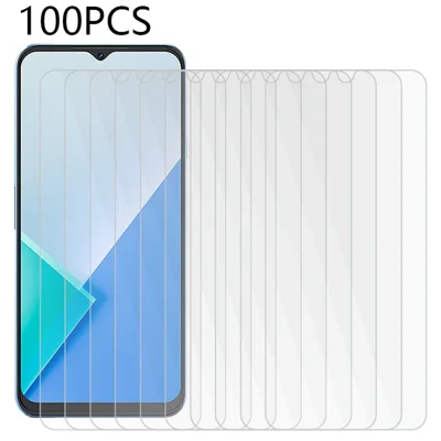 100Pcs For Wiko T60 Anti-Scratch Mobile Phone Screen Protector Tempered Glass Film (No Package, with Wipes Set, Dust-absorber, Guide Sticker)