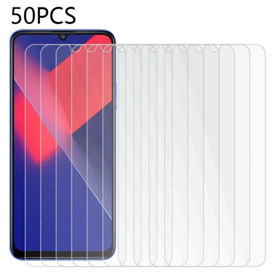 50Pcs for Wiko 10 Screen Protector HD Clear Full Glue Tempered Glass Film (No Package, with Wipes Set, Dust-absorber, Guide Sticker)