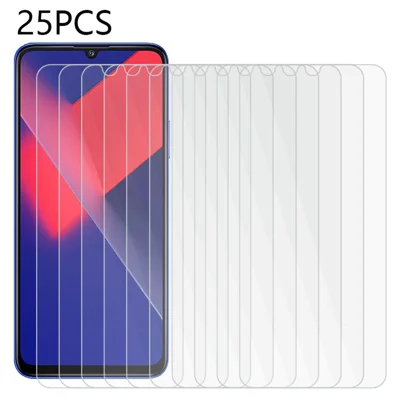 25Pcs for Wiko 10 Tempered Glass Screen Protector High Transparency Screen Film (No Package, with Wipes Set, Dust-absorber, Guide Sticker)