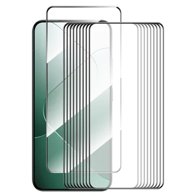 ENKAY HAT PRINCE 10Pcs for Xiaomi 14 Full Screen Protector Anti-explosion Silk Printing 0.26mm 9H 2.5D Film