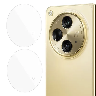 2 Stück für Oppo Find N3 5G / OnePlus Open Kamera-Linsen-Schutzfolie aus gehärtetem Glas 2.5D Klar