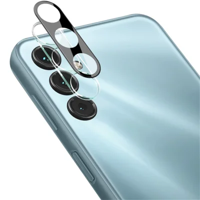 IMAK For Samsung Galaxy M34 5G / F34 5G Camera Lens Protector Integrated Acrylic Lens Cap + Tempered Glass Lens Film (Black Version)