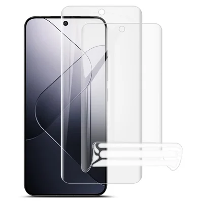 IMAK 2Pcs  /  Set Hydrogel Film III for Xiaomi 14 Anti-scratch Screen Protector TPU Phone Screen Film