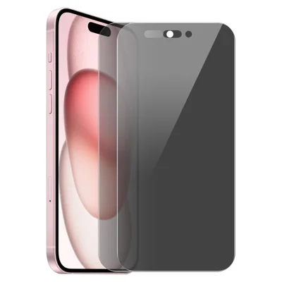 ENKAY HAT PRINCE 2Pcs For iPhone 15 Film Anti-Spy High Aluminium-silicon Glass Screen Protector