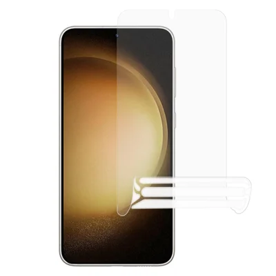 Hydrogel Film til Samsung Galaxy S24+, transparent blød TPU, fuld dækning, skærmværn