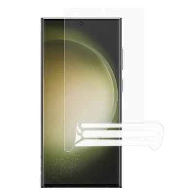 Protector de pantalla para Samsung Galaxy S24 Ultra, película de hidrogel transparente, protector de pantalla completo de TPU blando