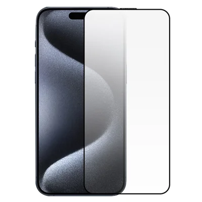 RURIHAI для iPhone 15 Plus HD Clear Screen Protector Anti-Fingerprint High Aluminium-silicon Glass Screen Film with Anti-Dust Net