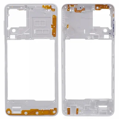 For Samsung Galaxy A22 4G (EU Version) Middle Plate Frame Mobile Phone Replacement Part (without Logo) - White