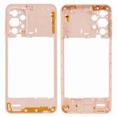 For Samsung Galaxy A23 4G A235 Middle Plate Frame Mobile Phone Replacement Part (without Logo) - Peach