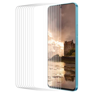 ENKAY HAT PRINCE 10 قطع لـ Oppo K11x 5G فيلم واقي للشاشة من زجاج عالي السيليكون والألومنيوم صلابة 9H