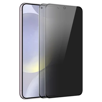 ENKAY HAT PRINCE 2Pcs For Samsung Galaxy S23 Anti-Spy Silk Printing Full Screen Protector