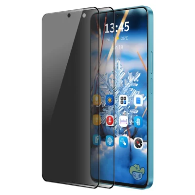 ENKAY HAT PRINCE 2Pcs For Samsung Galaxy S23 FE Film Anti-Spy Silk Printing Screen Protector