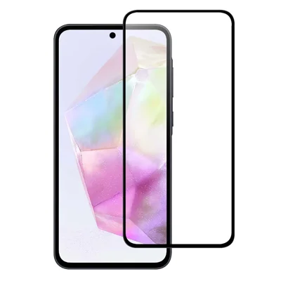 For Samsung Galaxy S23 FE Full Screen Protector AGC Glass Full Glue Black Edge Film
