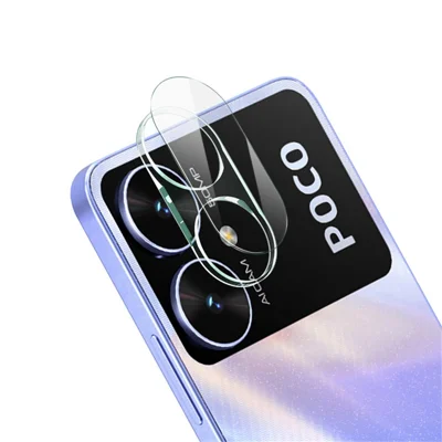 IMAK For Xiaomi Poco M6 5G Integrated HD Clear Lens Film + Lens Cap, Cell Phone Camera Lens Protector