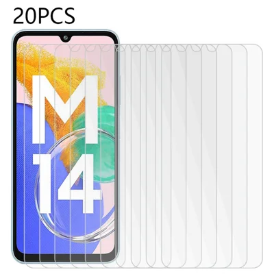 20PCS For Samsung Galaxy M14 4G Screen Protector 2.5D High Definition Tempered Glass Film