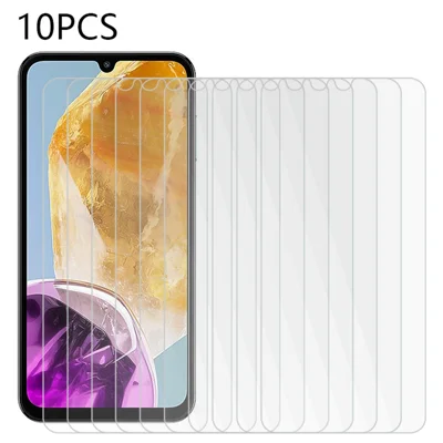 10 ST för Samsung Galaxy M15 5G Skärmskydd 0,3 mm 2,5D Härdat Glasfilm Anti-blåsor