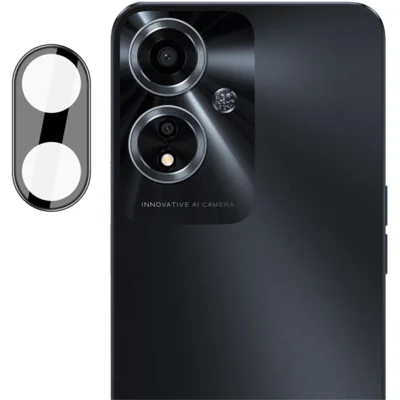 IMAK For Oppo A59 5G  Camera Lens Film Integrated Rear Lens Protector+Acrylic Lens Cap (Black Version)