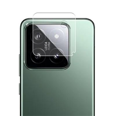 MOCOLO لجهاز Xiaomi 14 Pro واقي عدسة الكاميرا بطباعة حريرية، فيلم عدسة خلفي للهاتف - شفاف