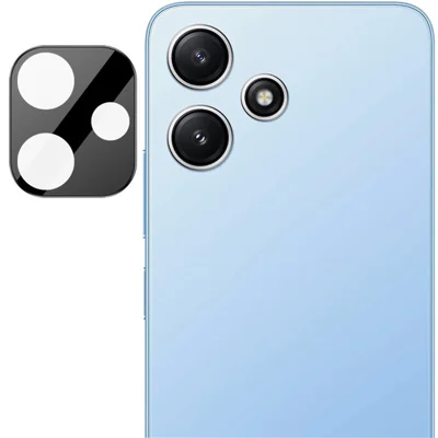 IMAK For Xiaomi Redmi 12 5G (Global) / Note 12R 5G / Poco M6 Pro 5G Camera Lens Protector+Acrylic Lens Cap (Black Version)