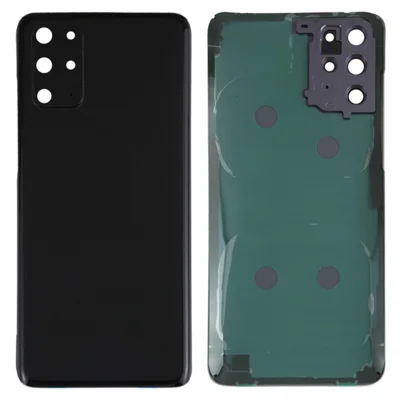 For Samsung Galaxy S20 Plus 4G G985 Battery Housing with Adhesive Sticker + Camera Lens Cover - Black
