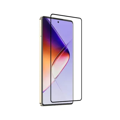 For Infinix Note 40 Tempered Glass Full Screen Protector Silk Printing Full Glue Film